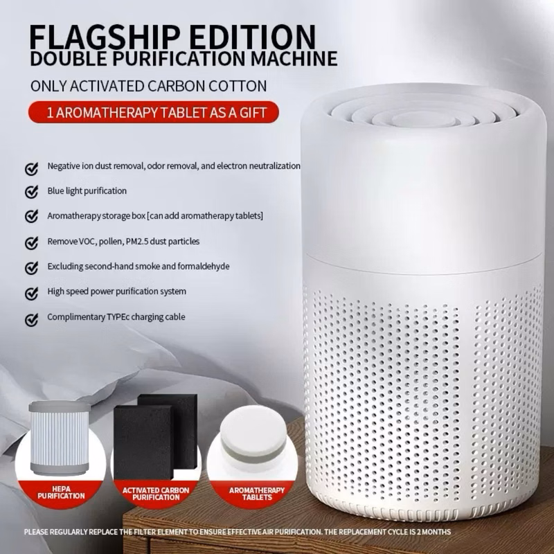 Portable Usb Air Purifier With Aromatherapy