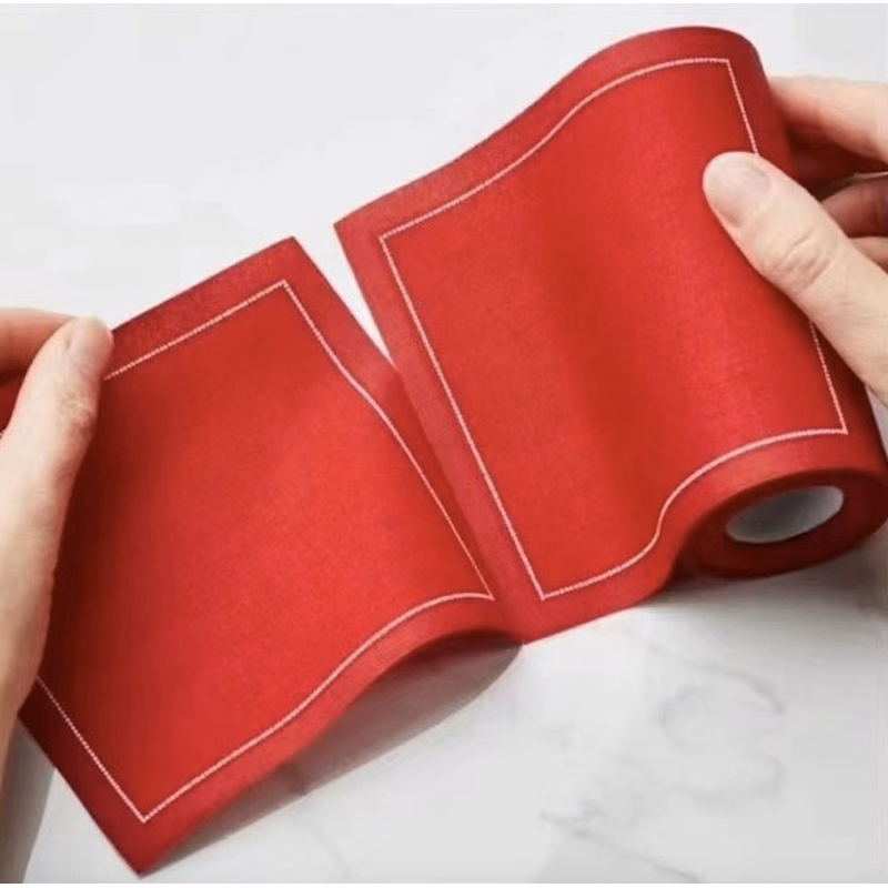 Custom linen Napkins on a Roll