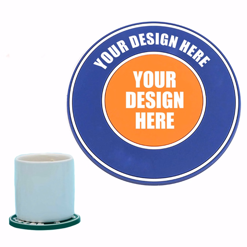 4" Molded Rubber Coasters