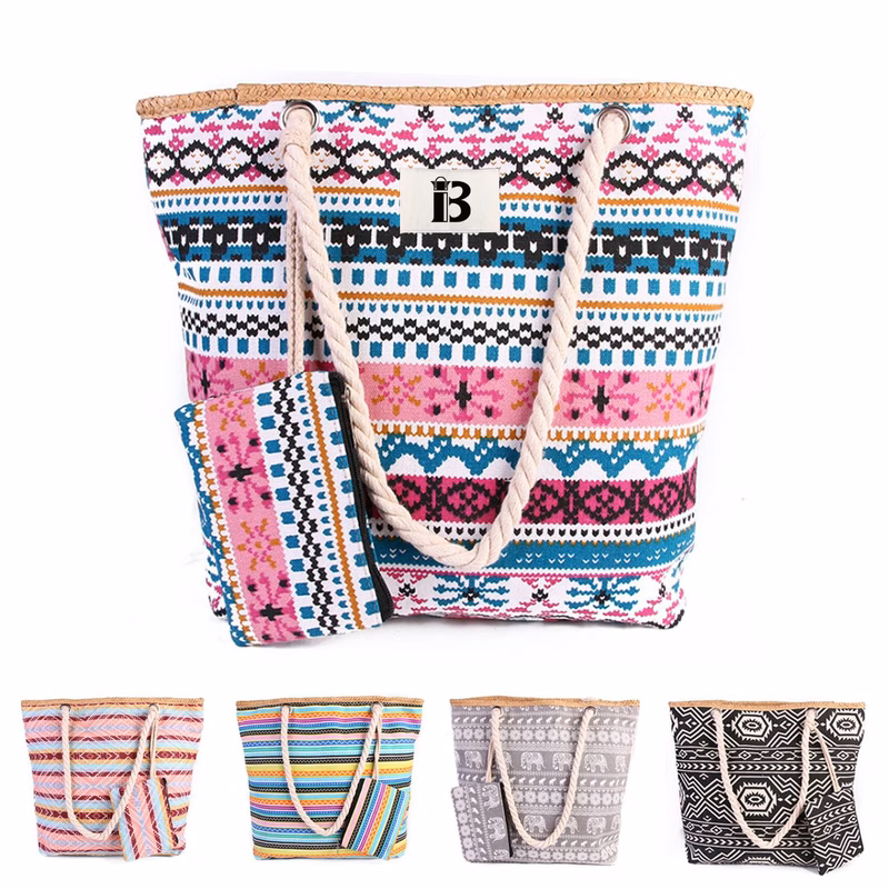 Summer Beach Handbag w/ Wallet