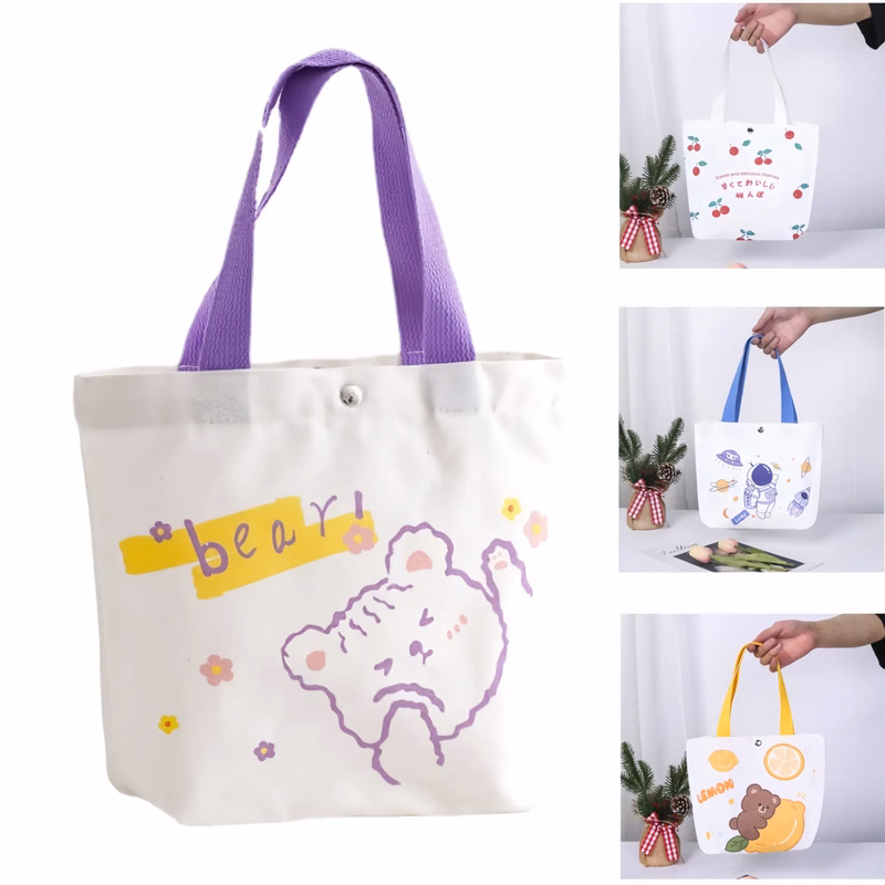 Canvas Bag With Buttons