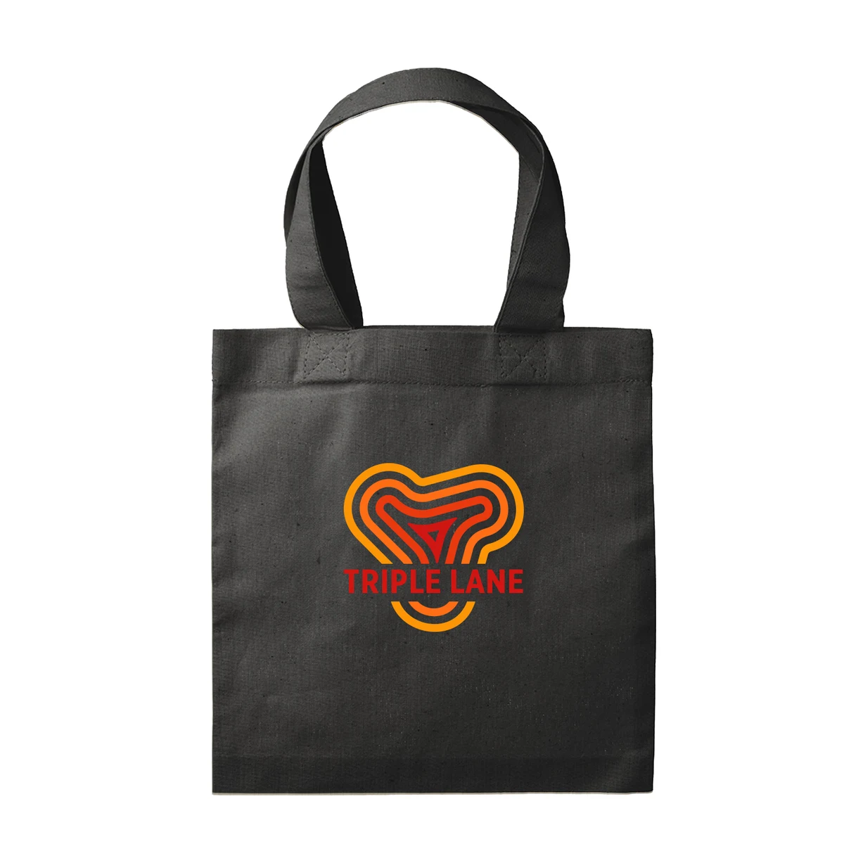 Square Natural Cotton Fiber Gift Bag (Full Color Imprint), custom tote bag with logo imprint 1