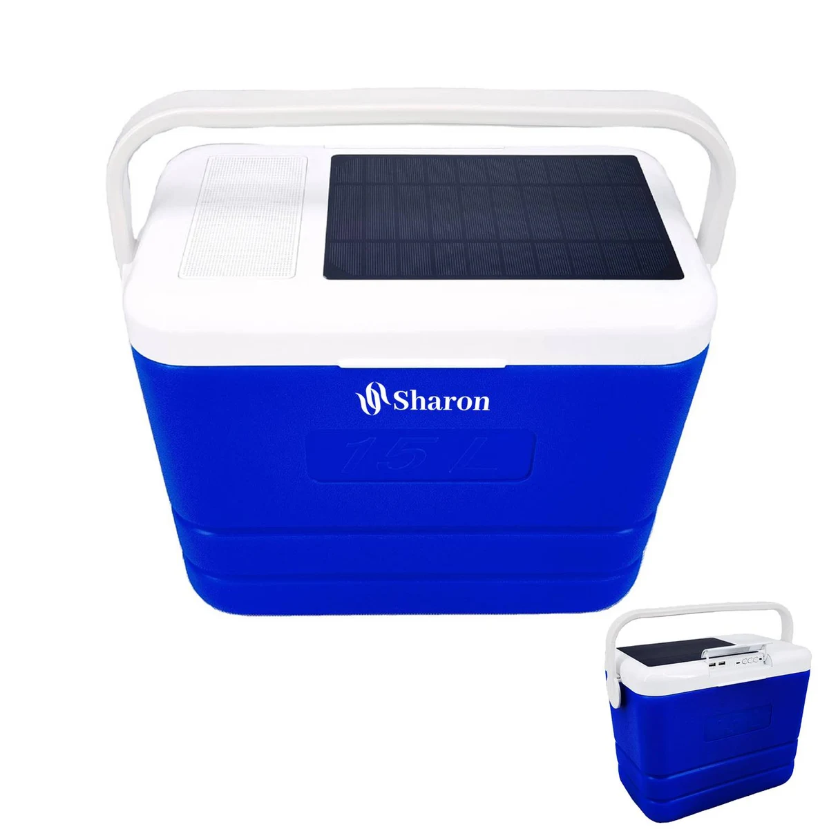 Solar And Speaker Cooler Box 1