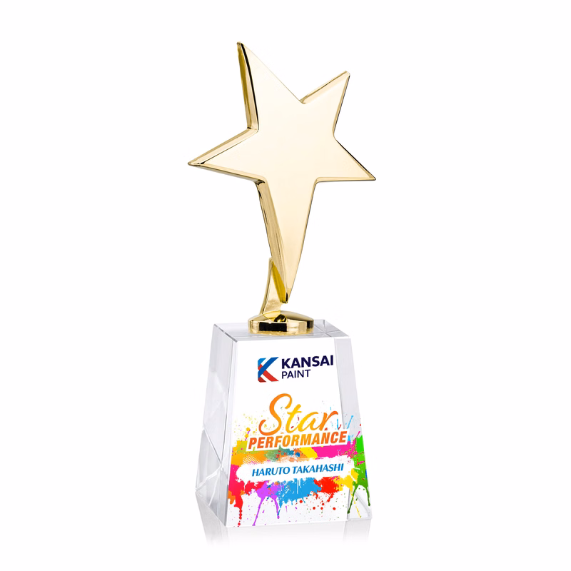 Tuscany Gold Star VividPrint™ Award on Celestina Base-Clear