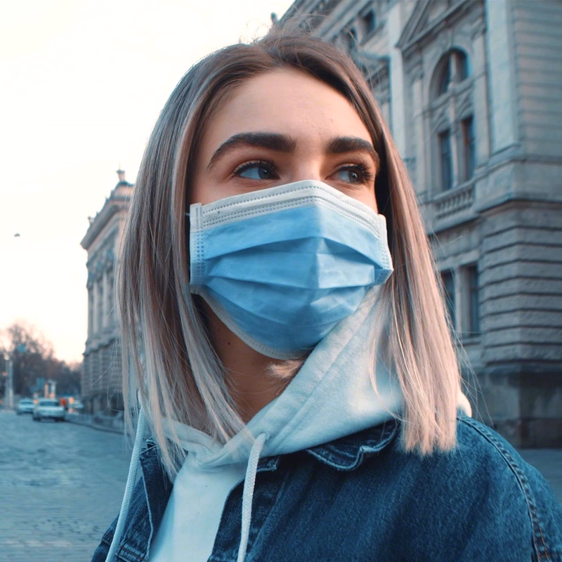 Disposable Blue Face Mask for Daily Use