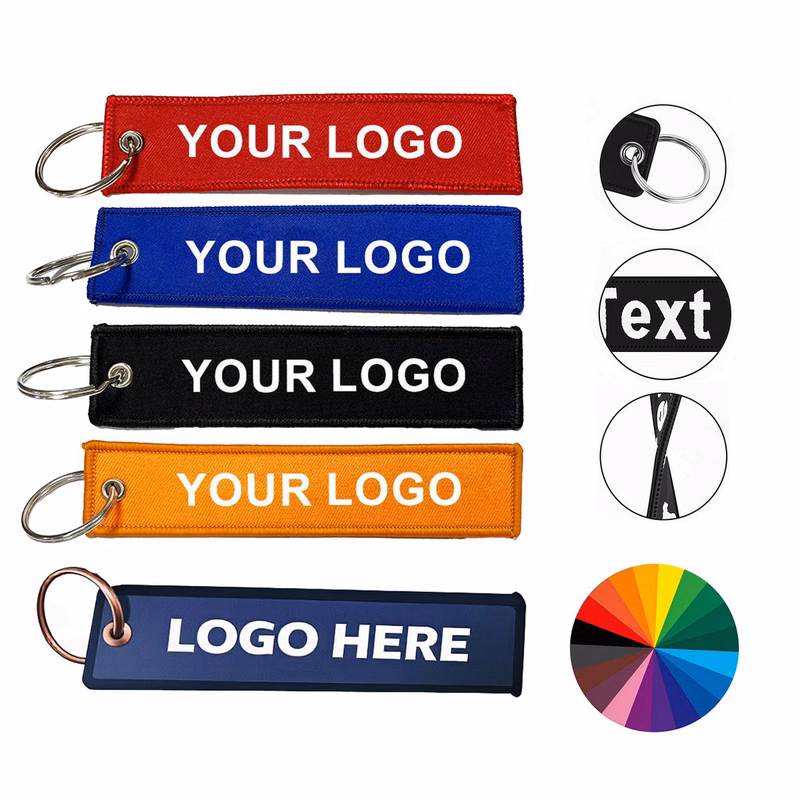 Durable Custom Embroidered Keychain