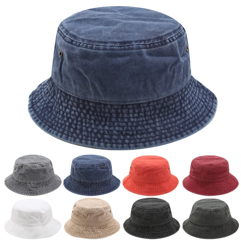 Vintage Denim Sun Hat 1