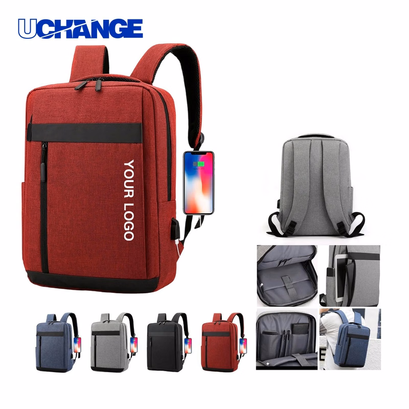 Laptop Bag Organizer with USB Charger and Front Pocket