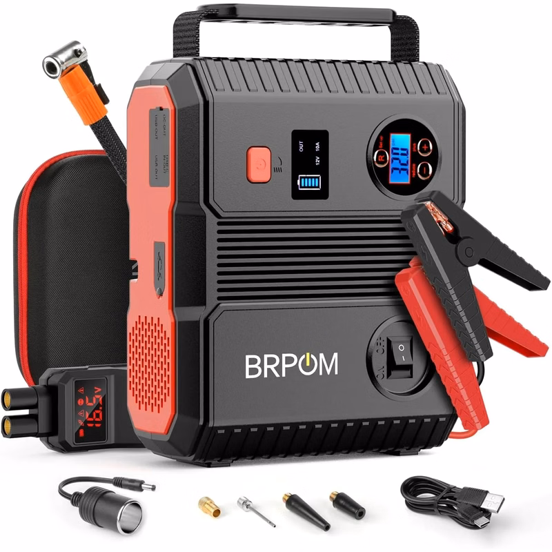 Car Jump Starter with Air Compressor