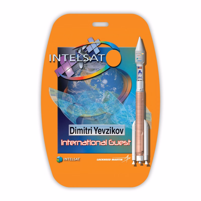 USA Made Laminated Paper Event Badge  20mil Budget-Friendly (3.125"x4.625") - Curved Rectangle