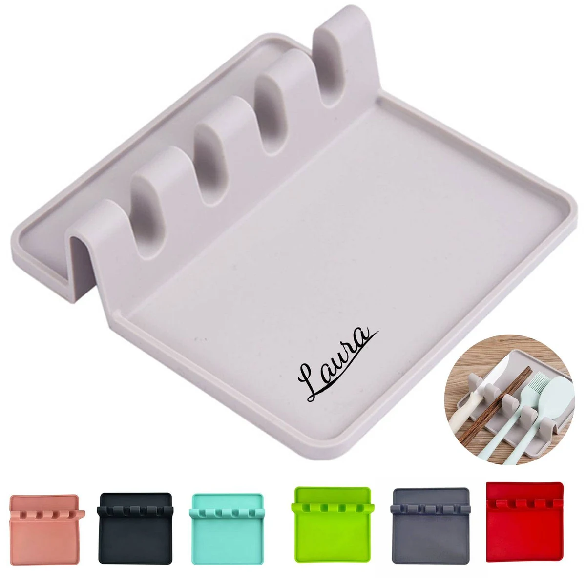 Silicone Kitchen Utensil Holder 1