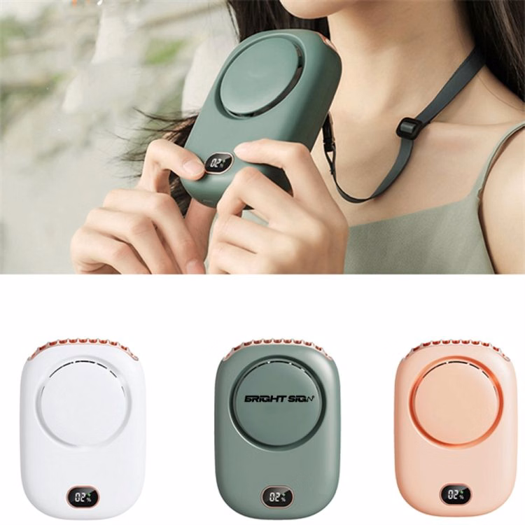 Neck-Hanging USB Desktop Fan Dual-Use Design