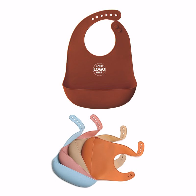 Baby Bib Made of Silicone Material