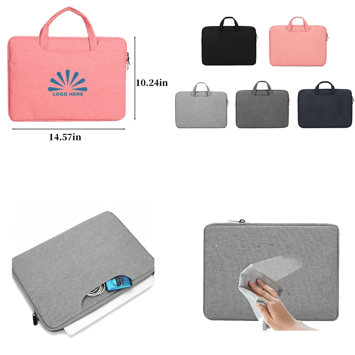 Waterproof Shockproof Laptop Handbag 1