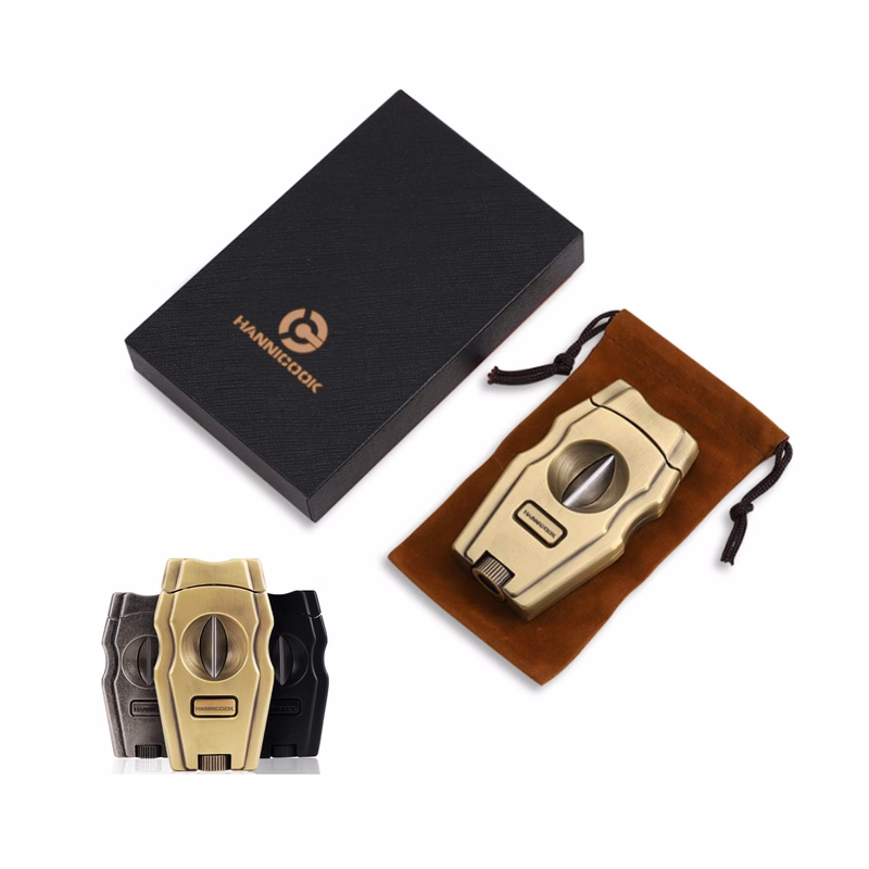 Creative Metal V Shape Cigar Cutter