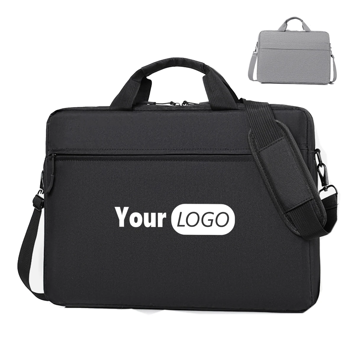 Polyester Laptop Bag Classic Slim Briefcase Messenger Bag 1