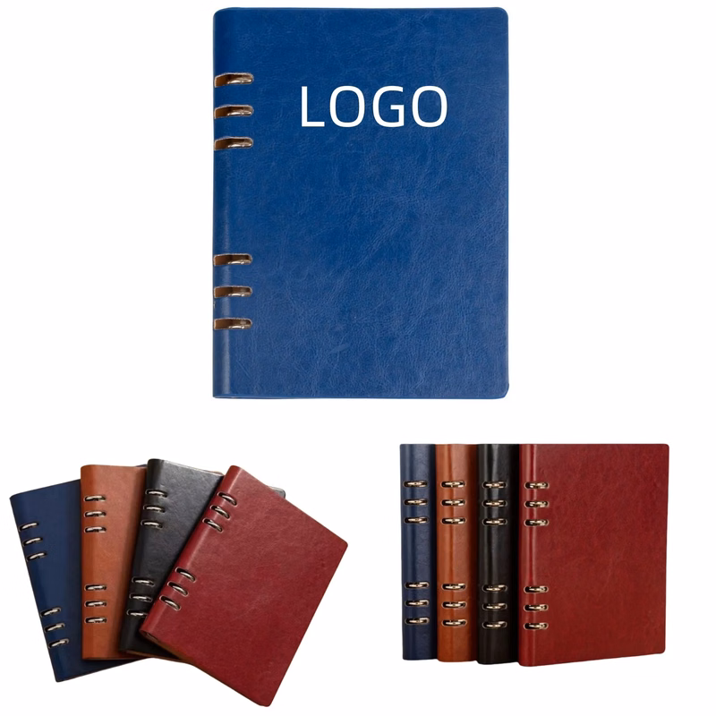Leather Notebook Detachable Pages & Magnetic Buckle