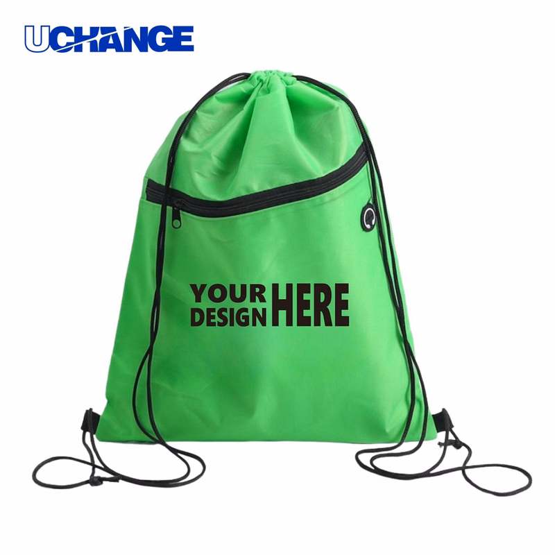 Lightweight Drawstring Backpack with Earphone Hole