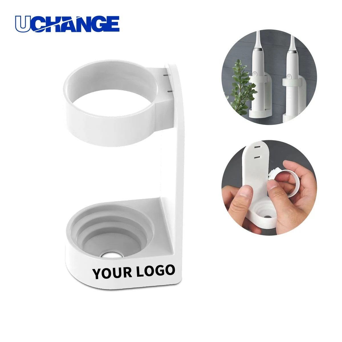 Electric Toothbrush Holder Mount with Adhesive Back 1