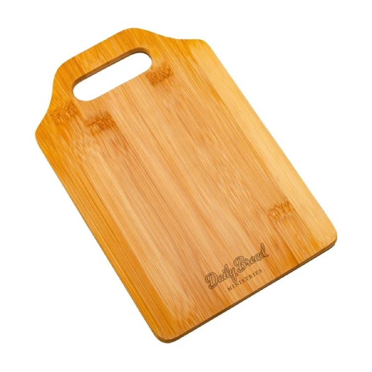 Small Flow Bamboo Cutting Board w/Handle 1