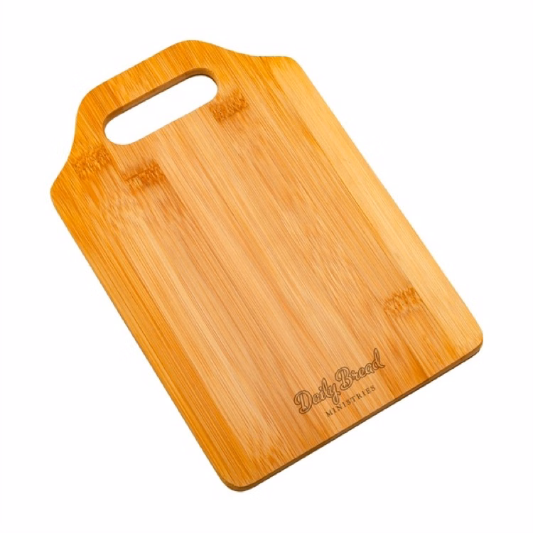 Small Flow Bamboo Cutting Board w/Handle