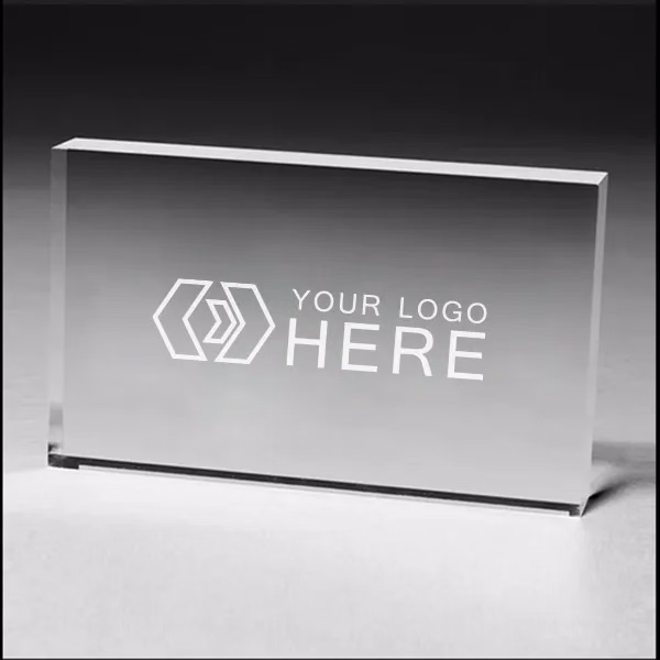 Rectangle Crystal Paperweight