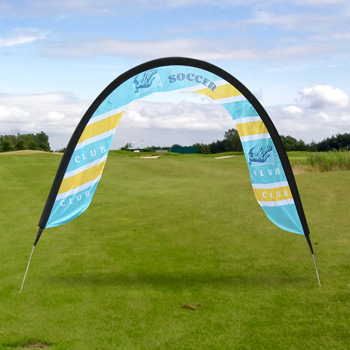 Racing Air Gate – (Single-Sided) Graphic & Hardware Combo,Small Size 1
