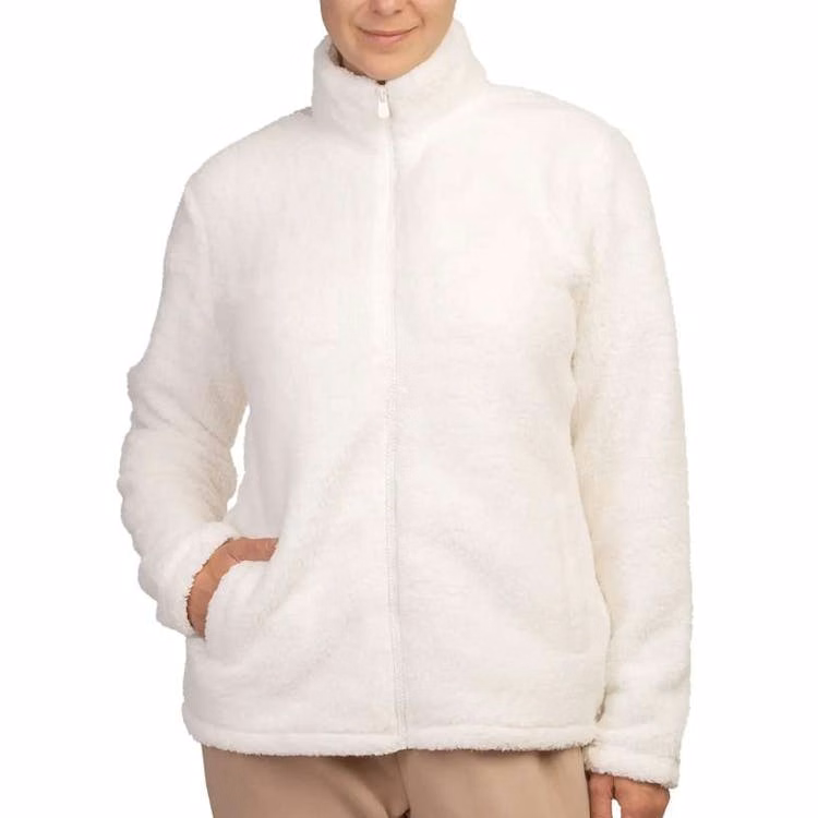 Women's Sherpa Jackets Ivory Large