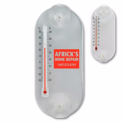 Large Acrylic Oval Temperature Gauge