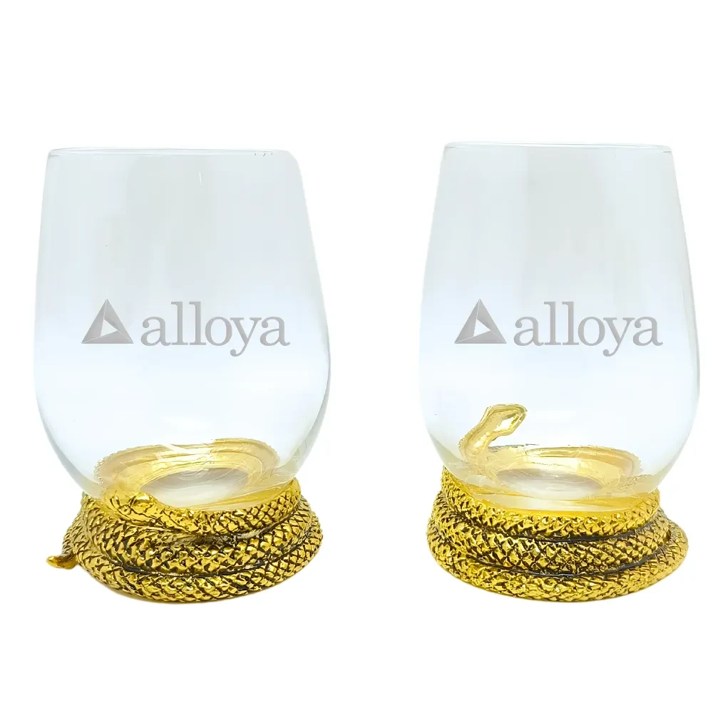 Stemless Snake Wine Glass 1