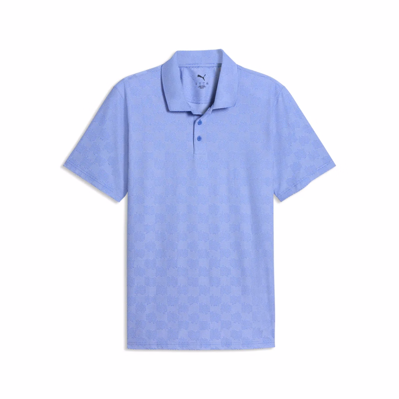 PUMA® Men's MATTR Check Jacquard BN Golf Polo Shirt With Custom Logo