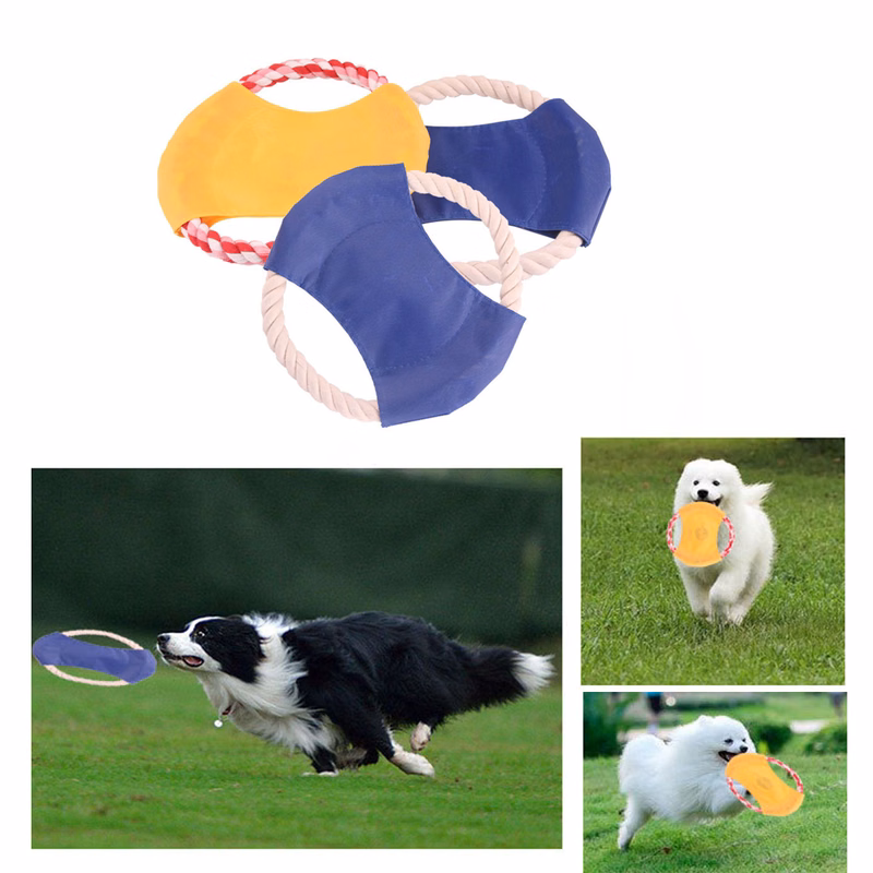 Dog Chew Toys Cotton Ropes Flying Discs