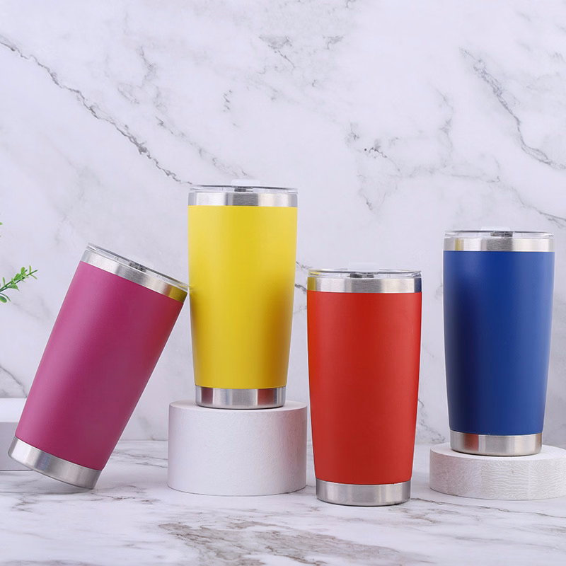 20oz Double Walled Vacuum Insulated Travel Coffee Mug Beer Cup Stainless Steel Tumbler Mug