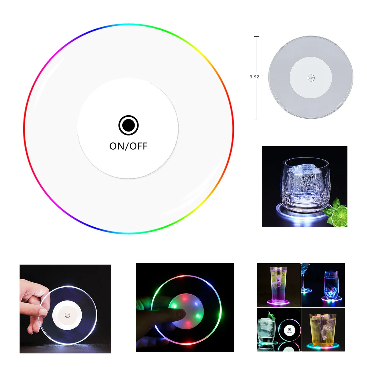 LED Acrylic Coaster 1