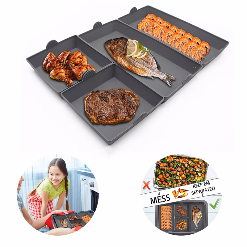 Non-stick Silicone Rectangular Baking Tray Divider