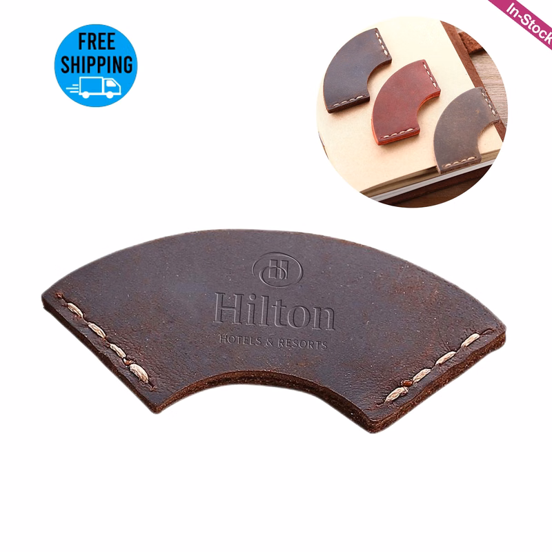 Genuine Leather Corner Page Bookmarks