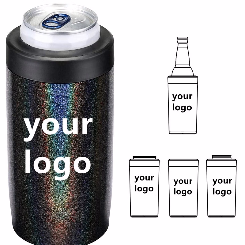 Custom 4-in-1 Stainless Steel Insulated Beer Can Holder