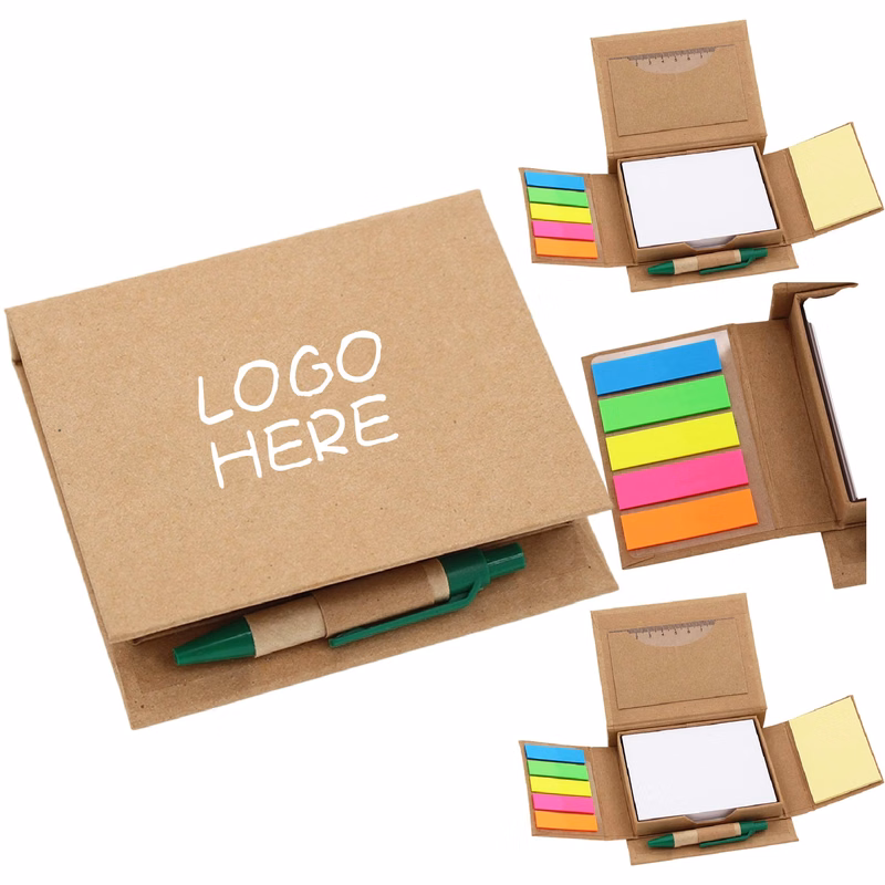 Memo Box With Sticky Note Pads