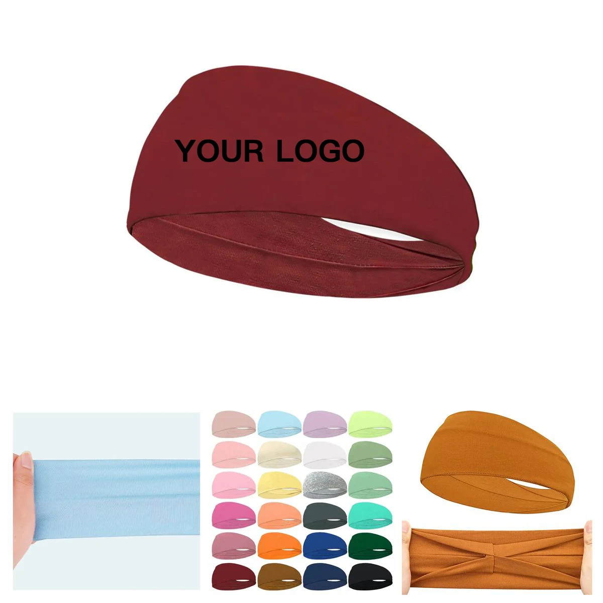 Wide Elastic Sport Headband for Running or Yoga 1