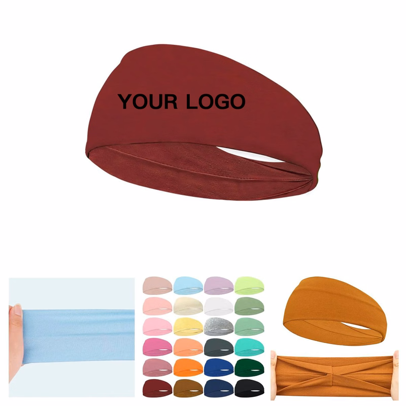Wide Elastic Sport Headband for Running or Yoga