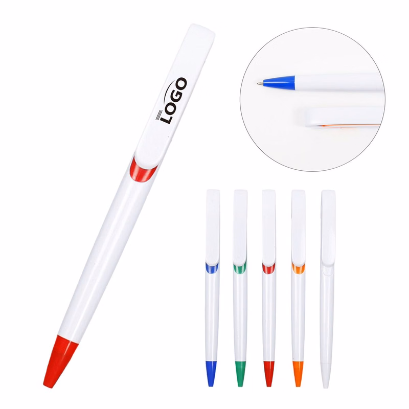 Push-Top Plastic Ballpoint Pen For Branding