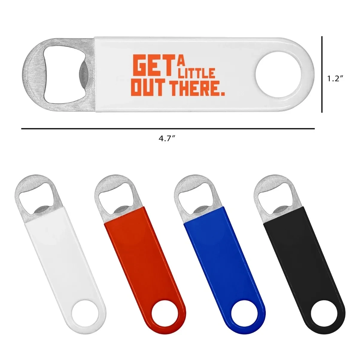 Pocket Vinyl Coated Paddle Bottle Opener 1