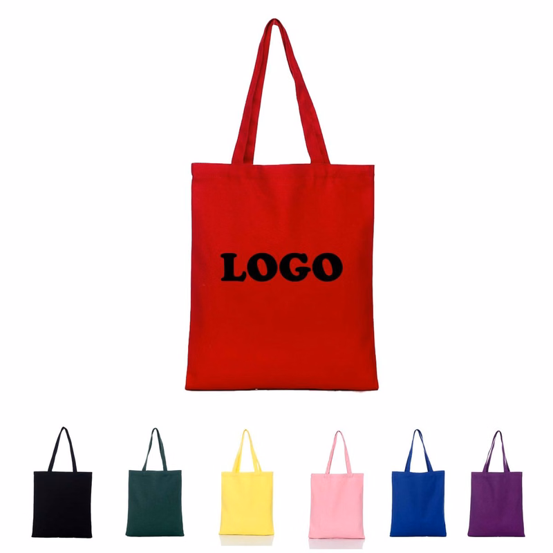 12 Oz Solid Color Canvas Tote Bag