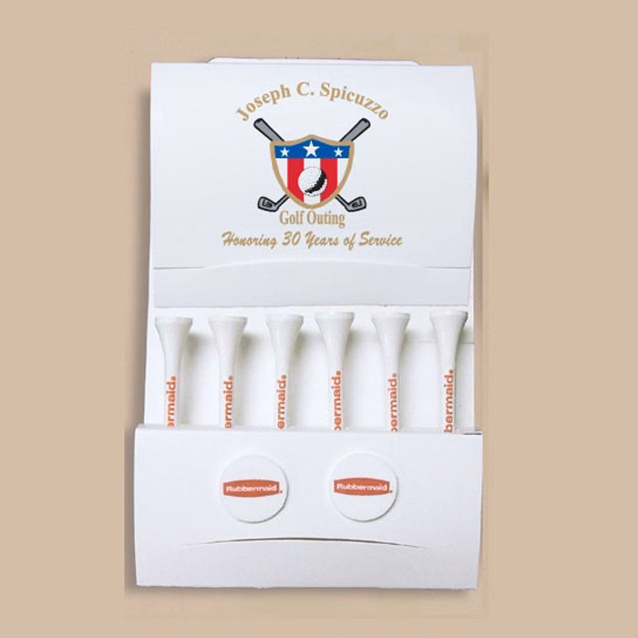 Tournament Packet w/ Six Tees & 2 Markers
