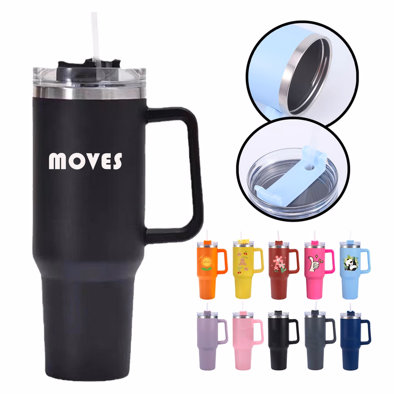 40OZ Stainless Steel Cup With Handle Stra