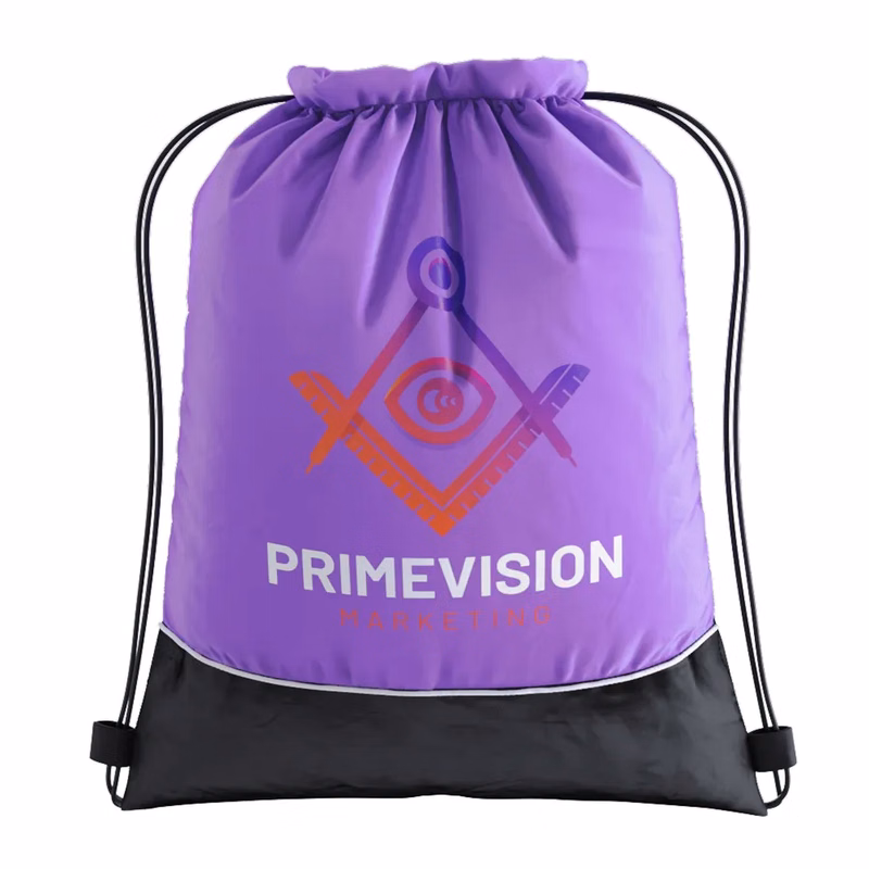 Two-tone Drawstring Bag