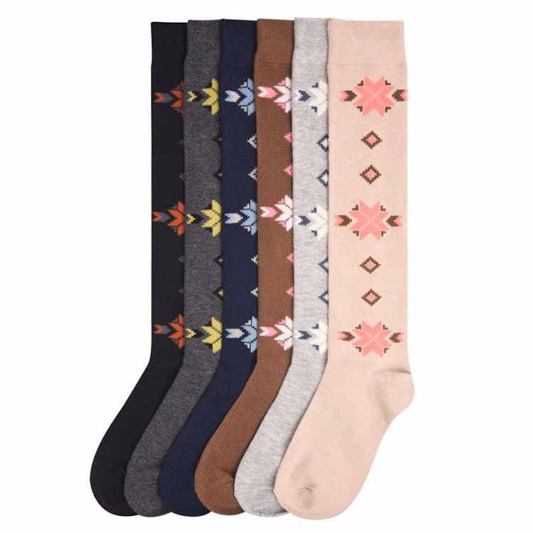Women's Knee High Socks - 9-11 Assorted Colors