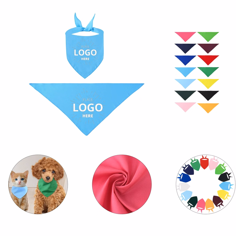 Polyester Full Color Pet Scarf Bandanna