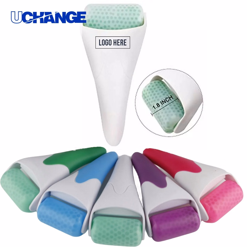 Beauty Facial Massage Ice Roller with Handle Tool for Skincare Use