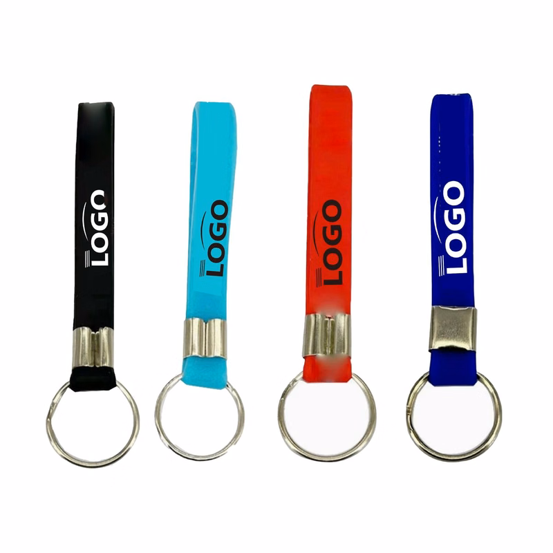 Full Color Silicone Wristband Keychain